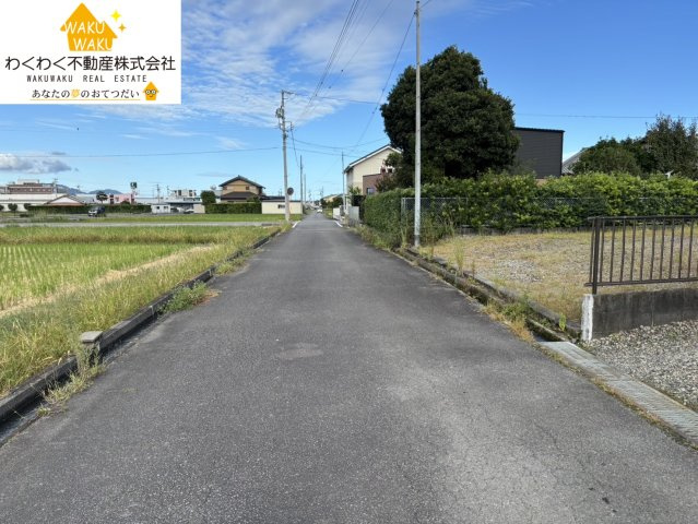 売地の外観|2024.10.8撮影　
敷地面積約69坪の整形地♪
間口約11.6ｍの広々土地♪
