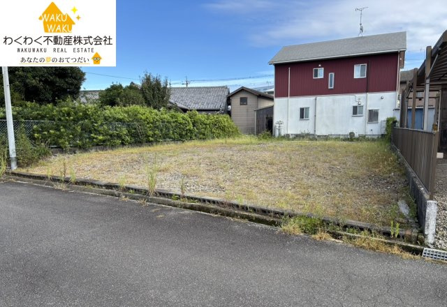 売地の外観|2024.10.8撮影　
敷地面積約69坪の整形地♪
間口約11.6ｍの広々土地♪
