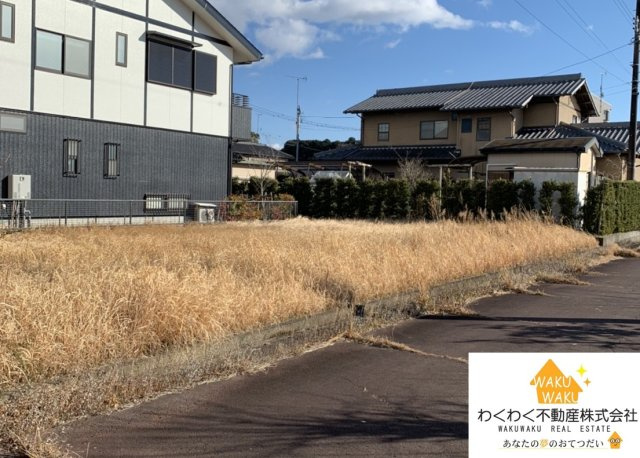 売地の外観|歩行者専用道路側から撮影（2022年2月撮影）