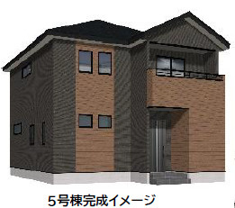 仲介手数料不要　よかタウンBloom菊池郡大津町大字下町3・4期【大津南小・大津中】の外観パース|外観パースです