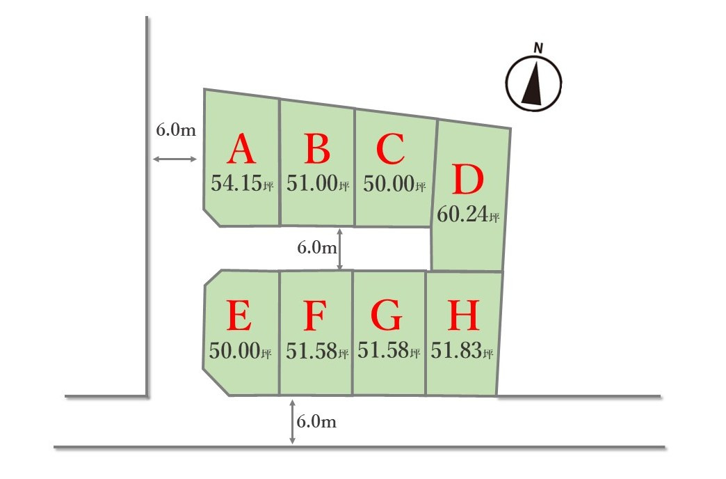 新築戸建の区画図