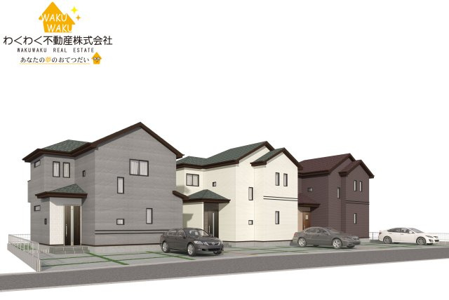 焼津市塩津3期　新築住宅の外観パース