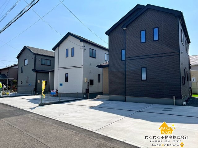 焼津市塩津3期　新築住宅の前面道路含む現地写真|【A号棟】2026年3月5日撮影