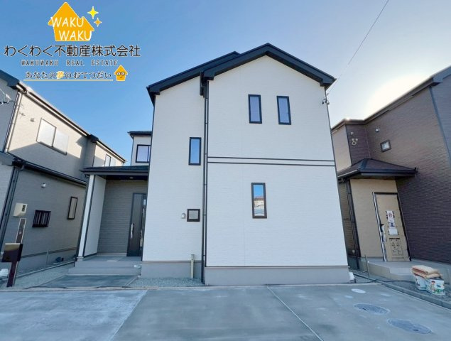 焼津市塩津3期　新築住宅の前面道路含む現地写真|【B号棟】2026年3月5日撮影