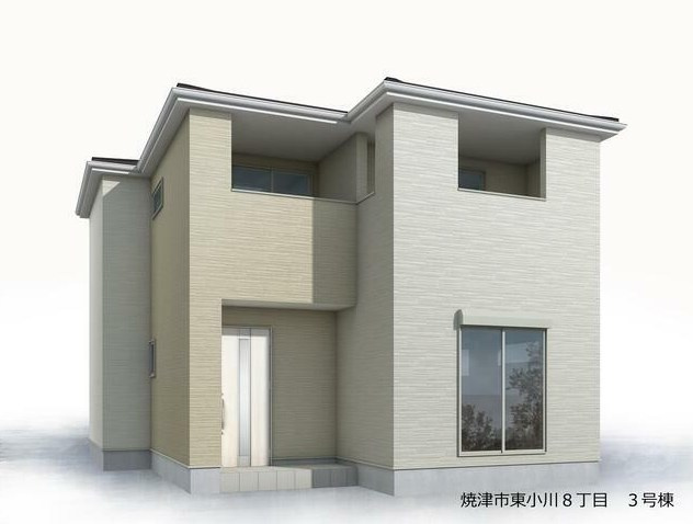 焼津市東小川８丁目　新築戸建の外観|【3号棟】2026年2月中旬撮影