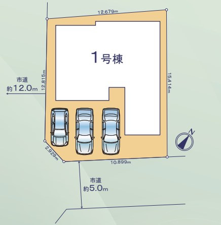 牧之原市細江　第1期の区画図