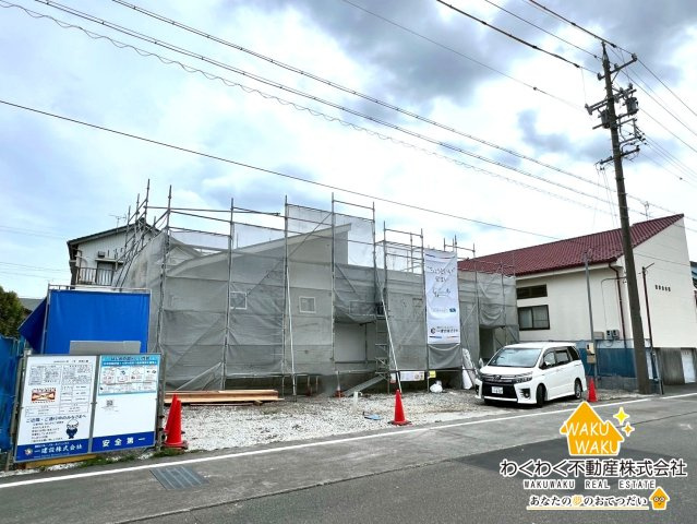吉田町住吉8期　新築戸建の前面道路含む現地写真|限定1棟（2026年4月7日撮影）
