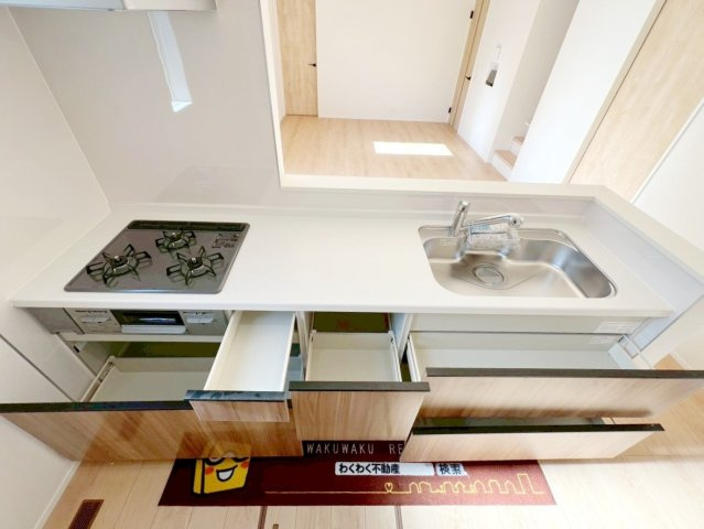 新築 焼津市石津　第1期のキッチン|いつも使うキッチン、こだわりのものを入れられます♪