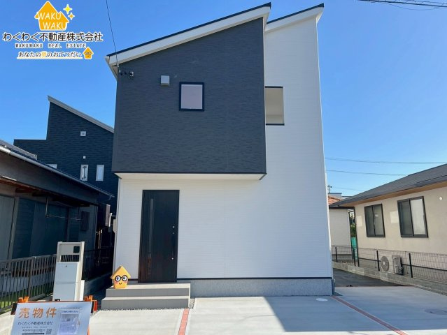 新築 焼津市石津　第1期の前面道路含む現地写真