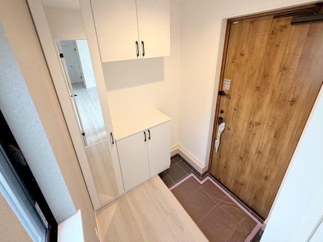 未使用戸建の玄関