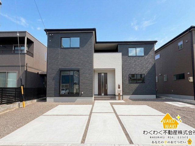 島田市金谷東　4期　新築戸建の外観|【1号棟】
2026年2月中旬撮影