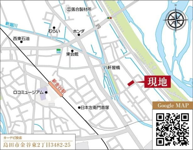 島田市金谷東　4期　新築戸建の地図
