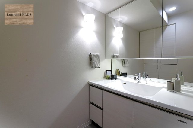 プレミスト堺筋本町ラディーナの独立洗面台