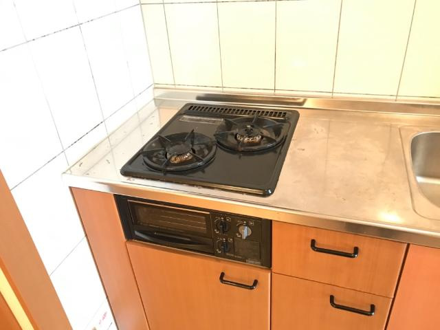 グランシャリオ一色のキッチン|グリル付きガスコンロ