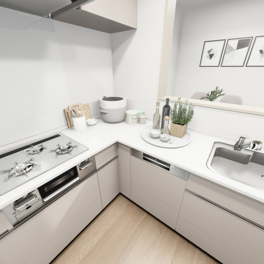 台東区竜泉３丁目の新築戸建の外観パース|外観イメージパース