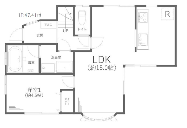 【間取り】 | 茅ヶ崎市東海岸北5丁目　中古戸建 | 1階