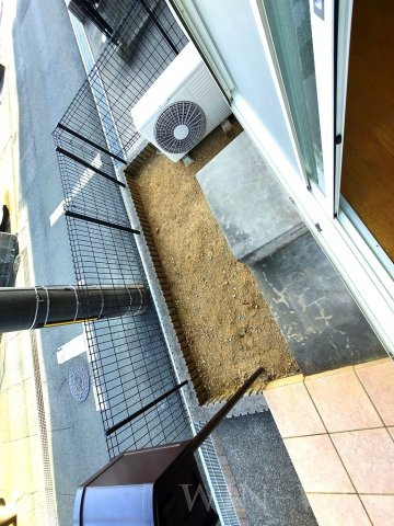 プラッサムコートMK A棟の庭