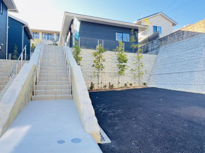 【外観】 | 西賀茂蟹ケ坂町　新築　1号棟 | １号棟　平屋　4LDK　敷地面積316.96㎡　延べ床面積92.54㎡　4380万円