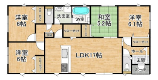 【間取り】 | 西賀茂蟹ケ坂町　新築　1号棟