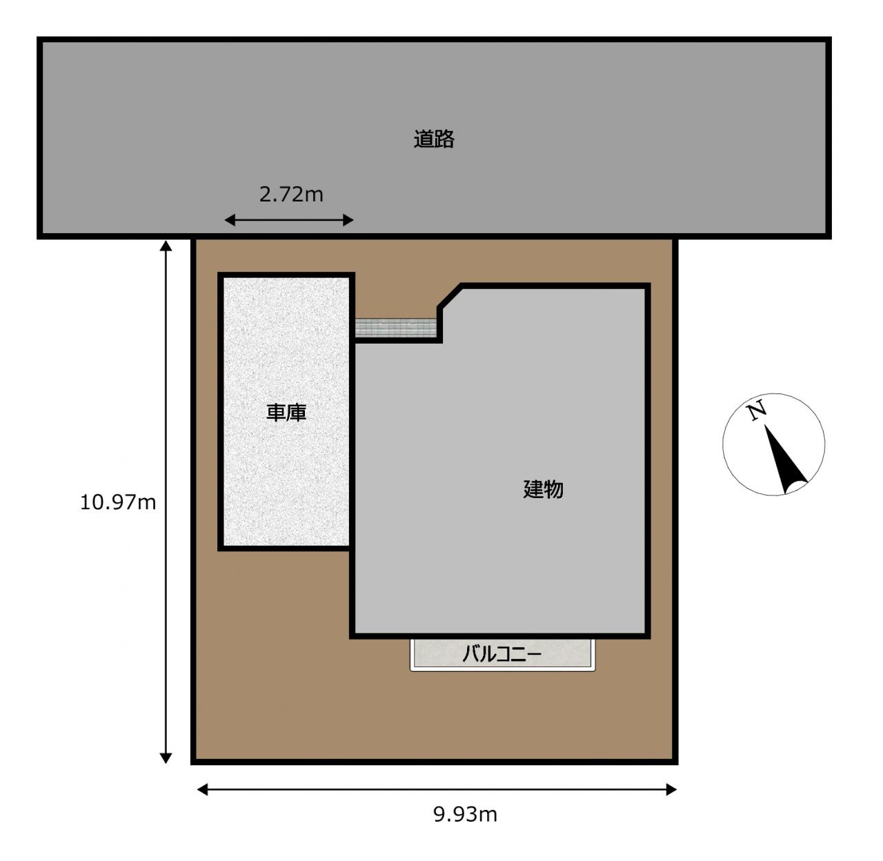 中古 戸建ての区画図
