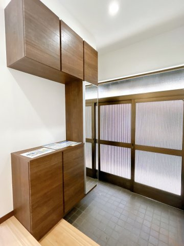 中古戸建の玄関