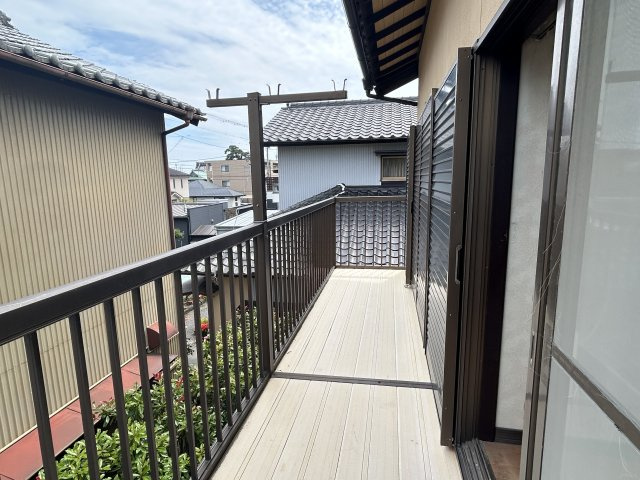中古戸建のバルコニー