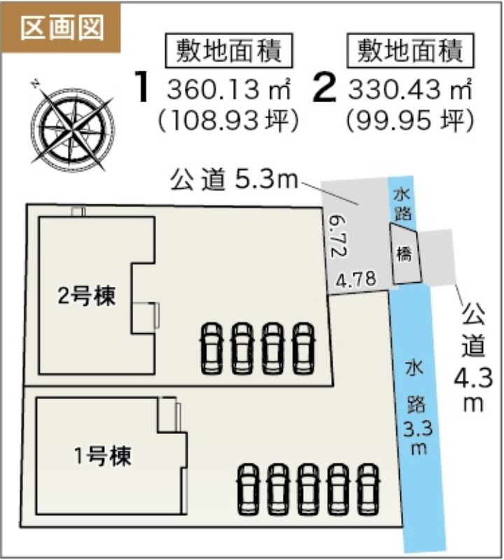 焼津市利右衛門　2期　新築戸建の区画図