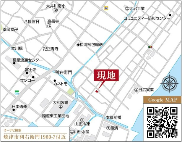 焼津市利右衛門　2期　新築戸建の地図