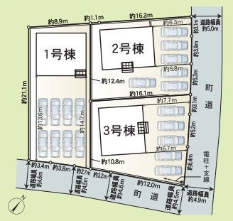 吉田町住吉　第12の区画図