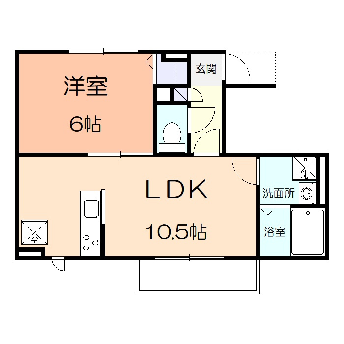 マツカゼⅡの間取り