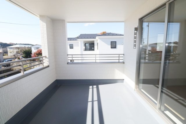 田村市船引町船引字扇田　　　1号棟　　　船引小学校、船引中学区　のバルコニー