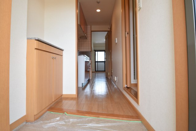 LEO伍拾伍番館の玄関|玄関からの眺めです。