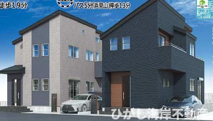 藤沢市辻堂東海岸2丁目　 新築戸建 　全2棟の外観パース|イメージパスですので実際のものと多少異なります
