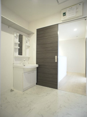 【独立洗面台】 | ヴィヴァーチェⅡ | 洗髪洗面化粧台と洗濯機置き場があります♪