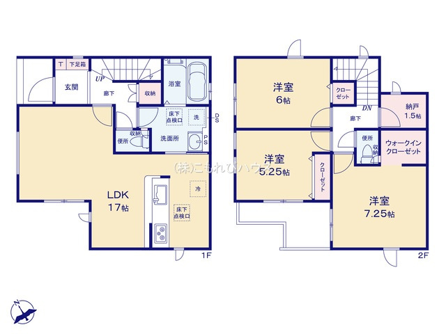 上尾市上　29期　新築一戸建て　グラファーレ　01の間取り|上尾市上　29期　新築一戸建て　グラファーレ　01、3LDK、土地面積112.36m2、建物面積89.42m2