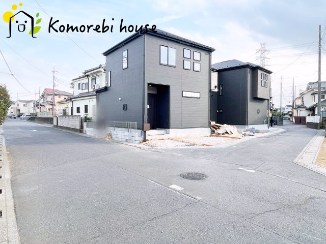 上尾市上　29期　新築一戸建て　グラファーレ　01の前面道路含む現地写真|前面道路含む現地写真です
