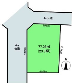 【区画図】 | 鶴ヶ島市上広谷　建築条件なし売地　東武東上線『鶴ヶ島駅』徒歩9分　【第二小学区】