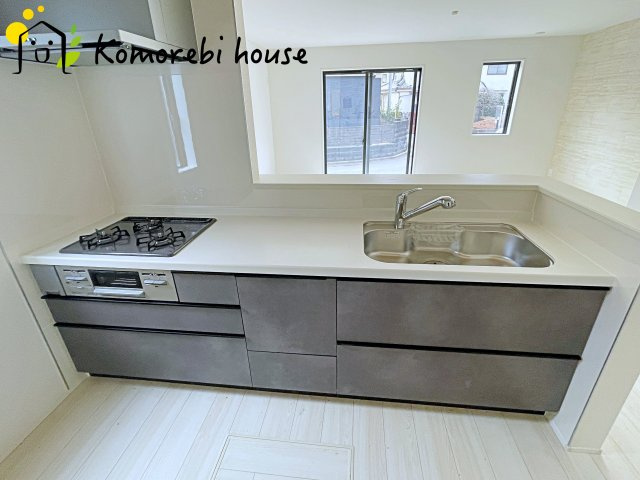 上尾市上　29期　新築一戸建て　グラファーレ　02のキッチン|26.2.26　撮影済み