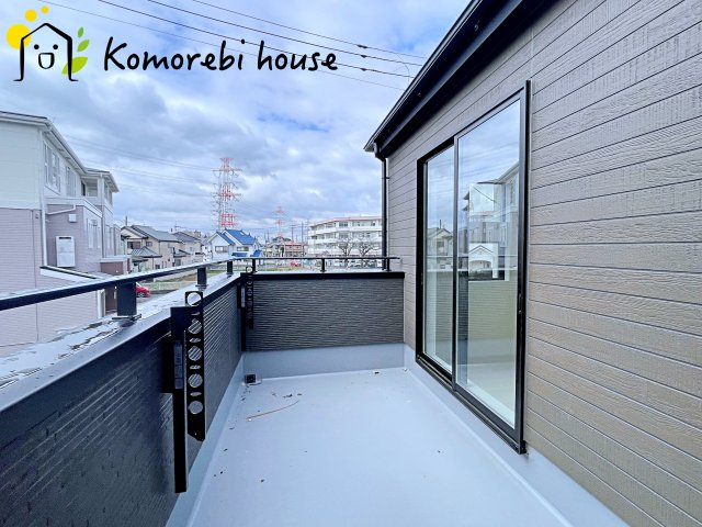 上尾市上　29期　新築一戸建て　グラファーレ　02のバルコニー|26.2.26　撮影済み