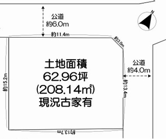 【土地図】 | 鶴ヶ島市松ヶ丘5丁目　建築条件なし売地　東武東上線『鶴ヶ島駅』徒歩19分　【南小学区】