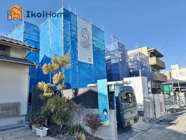 明石市西新町1丁目　2号棟　新築戸建の駐車場|●年中無休：見学時間9:00～20:00・当日予約可●駐車場は、並列2台+自転車バイク駐車可能です。