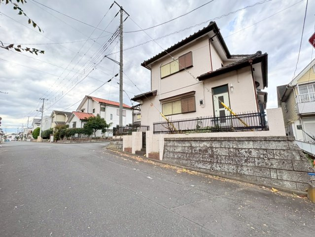 鶴ヶ島市脚折　建築条件なし売地　東武東上線『若葉駅』徒歩15分　【第一小学区】の前面道路含む現地写真