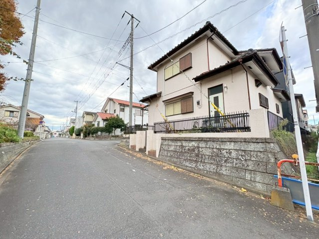 鶴ヶ島市脚折　建築条件なし売地　東武東上線『若葉駅』徒歩15分　【第一小学区】の前面道路含む現地写真