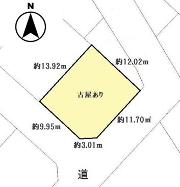 鶴ヶ島市脚折　建築条件なし売地　東武東上線『若葉駅』徒歩15分　【第一小学区】の区画図