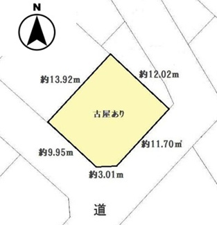 【区画図】 | 鶴ヶ島市脚折　建築条件なし売地　東武東上線『若葉駅』徒歩15分　【第一小学区】