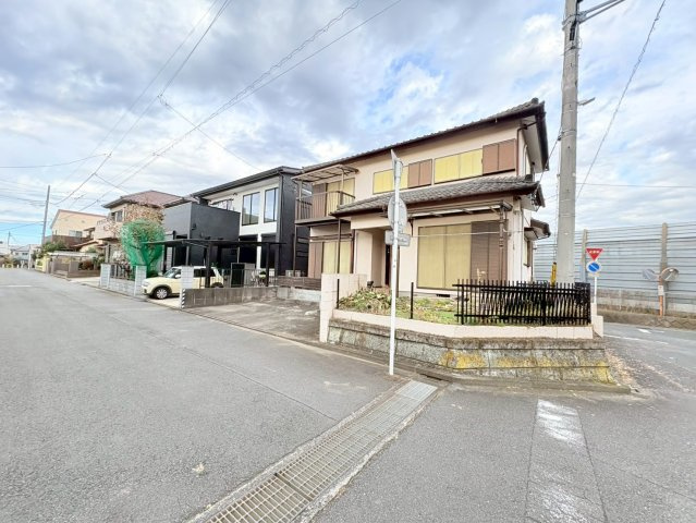 鶴ヶ島市脚折　建築条件なし売地　東武東上線『若葉駅』徒歩15分　【第一小学区】の前面道路含む現地写真