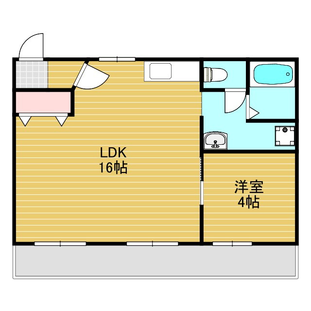 谷田十三マンションの間取り