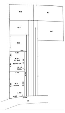 鶴ヶ島市藤金　建築条件なし売地　東武東上線『若葉駅』徒歩27分　【藤小学区】の土地図
