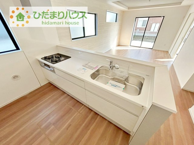 【キッチン】 | 土浦市摩利山新田1期　新築戸建　1号棟 | 料理をしながらでも、ご家族との会話を楽しめる対面式キッチン♪