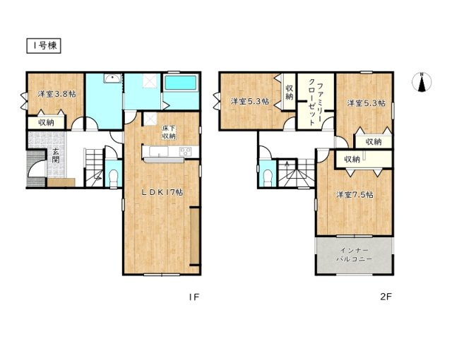 【間取り】 | 姫路市網干区坂出2期／全2棟